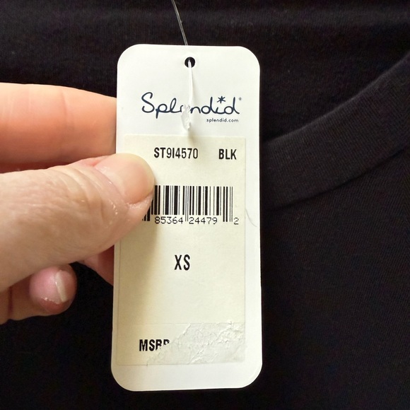 NWT Splendid extra-long, classic long sleeve tunic-tee shirt in size XS - Picture 5 of 6